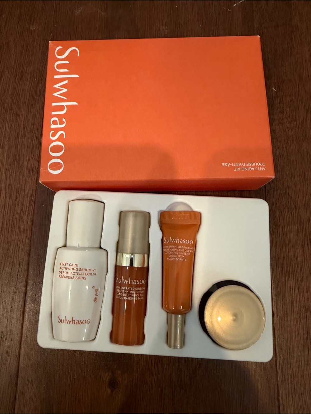 Amore Pacific Orange Skincare Box